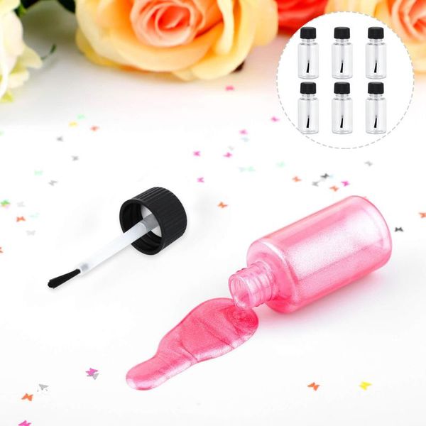 storage bottles & jars 6pcs 20ml transparent nail polish dispenser