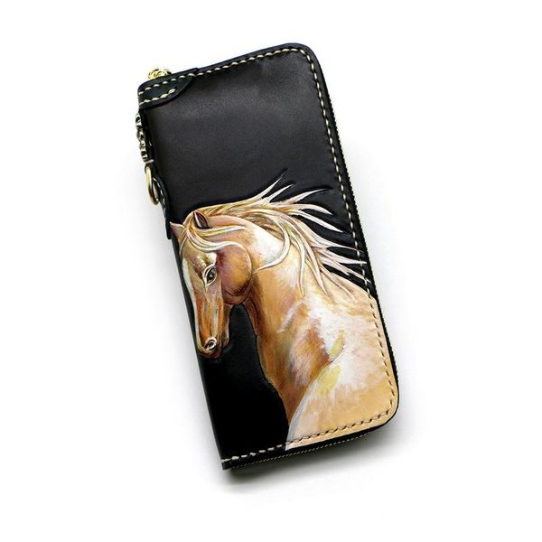 wallets high-grade handmade bag carving fine horse purses women men long clutch vegetable tanned leather design gifts, Red;black
wallets high-grade handmade bag carving fine horse purses women men long clutch vegetable tanned leather design gifts, Red;black