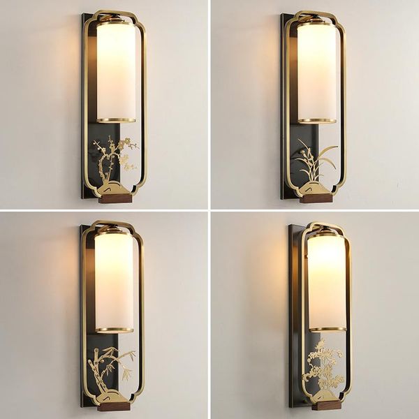 wall lamp bedroom bedside simple modern creative corridor balcony glass all copper living room chinese style
wall lamp bedroom bedside simple modern creative corridor balcony glass all copper living room chinese style