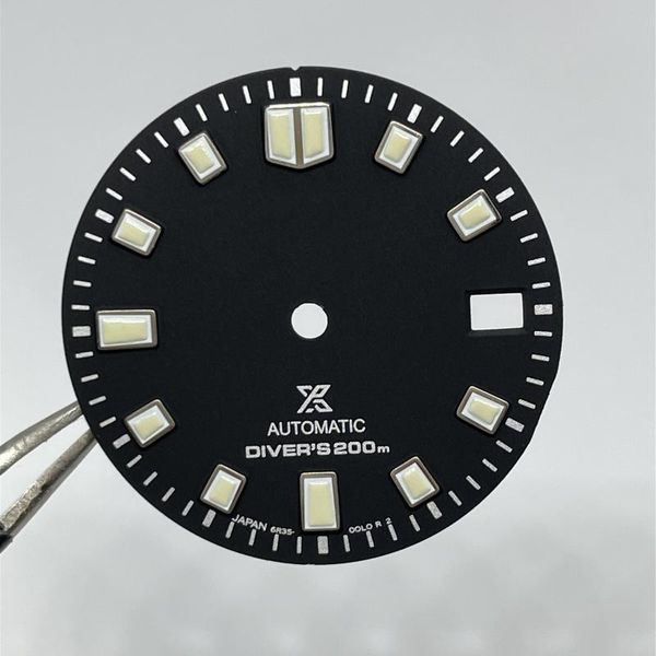 wristwatches watch parts 28.5mm green/black dial suitable for nh35/36 automatic movement nh35 oem c3 lume with s logo, Slivery;brown
wristwatches watch parts 28.5mm green/black dial suitable for nh35/36 automatic movement nh35 oem c3 lume with s logo, Slivery;brown