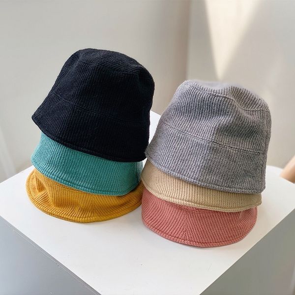 children's simple versatile bucket fisherman's men's women's baby autumn and winter knitted basin hat, Yellow
children's simple versatile bucket fisherman's men's women's baby autumn and winter knitted basin hat, Yellow