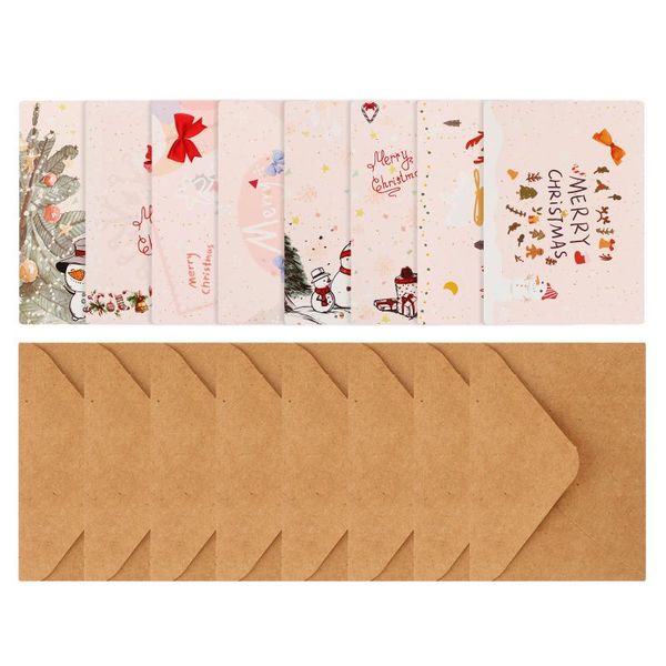 greeting cards 1 set 8pcs christmas elements party paper (assorted color) 
greeting cards 1 set 8pcs christmas elements party paper (assorted color)