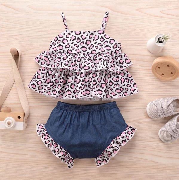 2pcs baby girls summer tracksuits leopard print spaghetti straps vest elastic waist shorts toddler clothes 0-24 months clothing sets, White
2pcs baby girls summer tracksuits leopard print spaghetti straps vest elastic waist shorts toddler clothes 0-24 months clothing sets, White