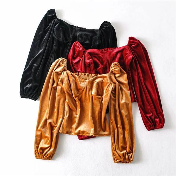 female ladies elegant shirts solid color square neck long sleeve blouse pullover for women autumn clothes women's blouses &, White
female ladies elegant shirts solid color square neck long sleeve blouse pullover for women autumn clothes women's blouses &, White