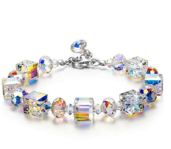 link, chain vintage cube crystal exquisite luxury bracelets for women bangles fashion jewelry, Black
link, chain vintage cube crystal exquisite luxury bracelets for women bangles fashion jewelry, Black