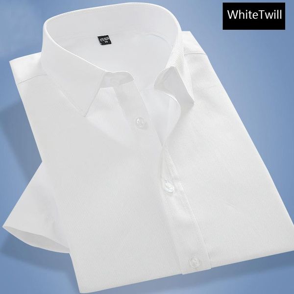 men's casual shirts solid twill shirt mens loose summer short sleeve white for men work business camisa formal chemise homme 6+colors, White;black
men's casual shirts solid twill shirt mens loose summer short sleeve white for men work business camisa formal chemise homme 6+colors, White;black