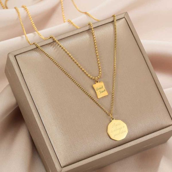 chains 316l stainless steel good luck letter square pendant charms chain choker necklace for women fashion fine jewelry party gift, Silver
chains 316l stainless steel good luck letter square pendant charms chain choker necklace for women fashion fine jewelry party gift, Silver