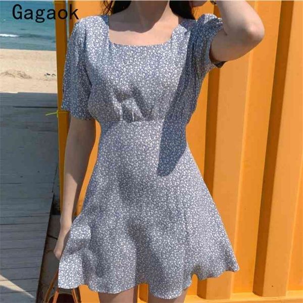 women vintage a-line dress summer square collar flare sleeve ruffles floral dresses slim chic wild vestidos 210531, Black;gray
women vintage a-line dress summer square collar flare sleeve ruffles floral dresses slim chic wild vestidos 210531, Black;gray