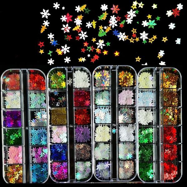 christmas decorations 1 box holographic nail glitter flakes snow flowers sequin snowflakes nails decoration paillette manicure party festive
christmas decorations 1 box holographic nail glitter flakes snow flowers sequin snowflakes nails decoration paillette manicure party festive