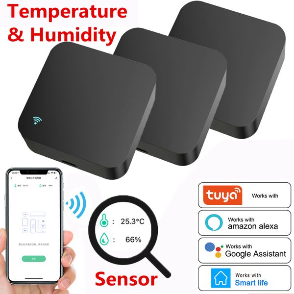 wifi temperature & humidity sensor + ir remote control tuya app voice control infrared smart home automation alexa google home
wifi temperature & humidity sensor + ir remote control tuya app voice control infrared smart home automation alexa google home