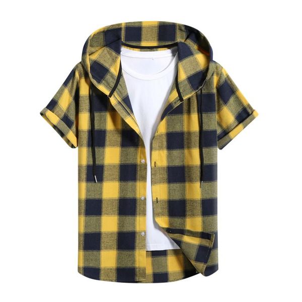 men's casual shirts fashion summer shirt for men spring dress slim plaid short sleeve hooded blouse camisa masculina, White;black
men's casual shirts fashion summer shirt for men spring dress slim plaid short sleeve hooded blouse camisa masculina, White;black