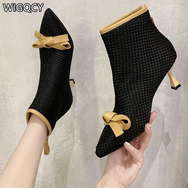 boots 2021 autumn winter women's fashion comfortable bow stiletto high heel short botas de mujer, Black
boots 2021 autumn winter women's fashion comfortable bow stiletto high heel short botas de mujer, Black