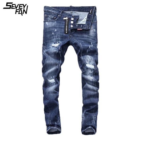 men's jeans brand skinny blue hip hop ripped denim pants men fashion scratch hole jean trousers slim fit zipper patchwork button
men's jeans brand skinny blue hip hop ripped denim pants men fashion scratch hole jean trousers slim fit zipper patchwork button
