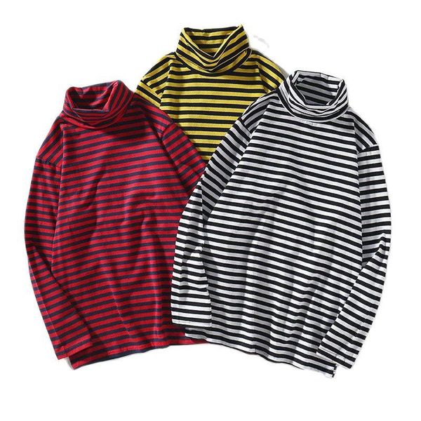 men's hoodies & sweatshirts brand striped t-shirt long sleeve harajuku casual cotton turtleneck bottom sh, Black
men's hoodies & sweatshirts brand striped t-shirt long sleeve harajuku casual cotton turtleneck bottom sh, Black