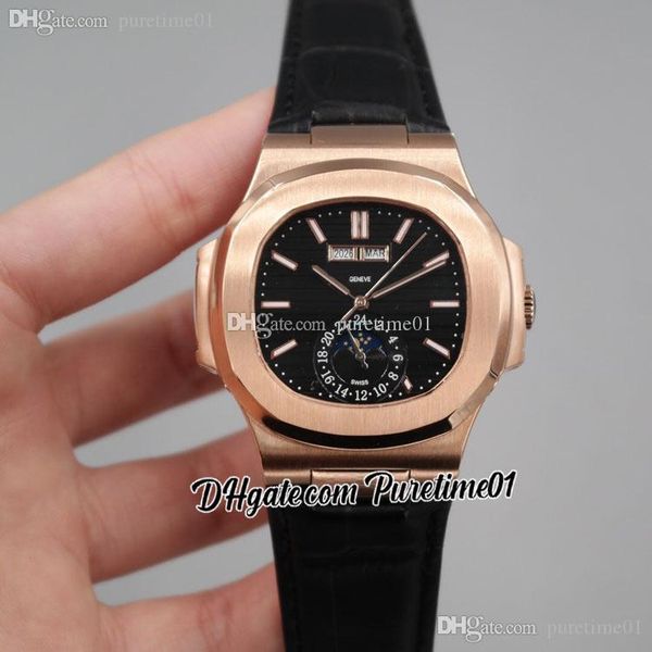 2022 5726 annual calendar moon phase automatic mens watch rose gold black textured dial stick markers leather strap 8 styles watches puretim, Slivery;brown
2022 5726 annual calendar moon phase automatic mens watch rose gold black textured dial stick markers leather strap 8 styles watches puretim, Slivery;brown