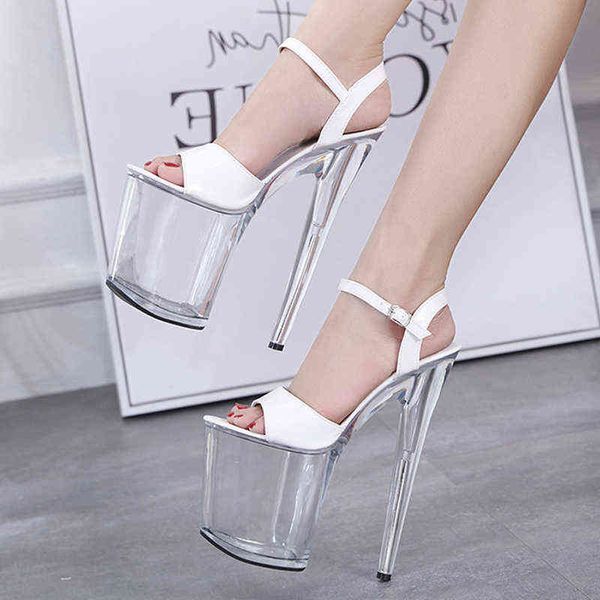 big size sandals women platform model t stage shows high-heeled shoes 20 cm transparent waterproof 220309, Black
big size sandals women platform model t stage shows high-heeled shoes 20 cm transparent waterproof 220309, Black