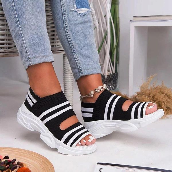 sandals casual woven wedge comfy open toe for women summer outdoor thickened bottom shoes j55 l123, Black
sandals casual woven wedge comfy open toe for women summer outdoor thickened bottom shoes j55 l123, Black