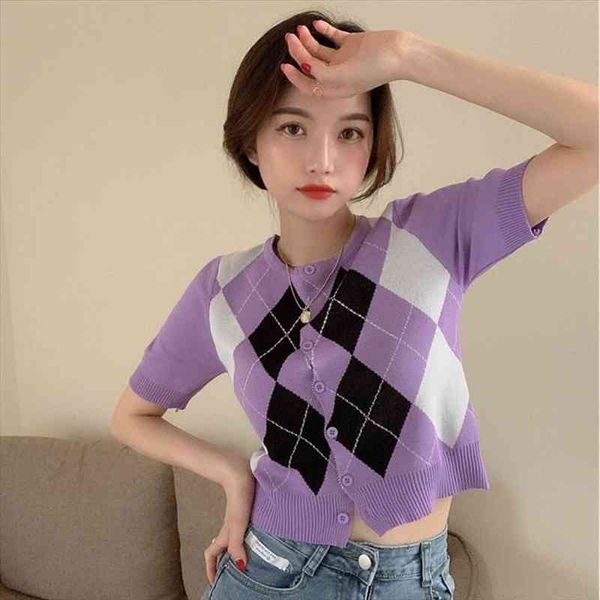 vintage geometric argyle sweater cardigan women summer thin knit slim short sleeve o neck outerwear knitted ladies sweaters, White;black
vintage geometric argyle sweater cardigan women summer thin knit slim short sleeve o neck outerwear knitted ladies sweaters, White;black