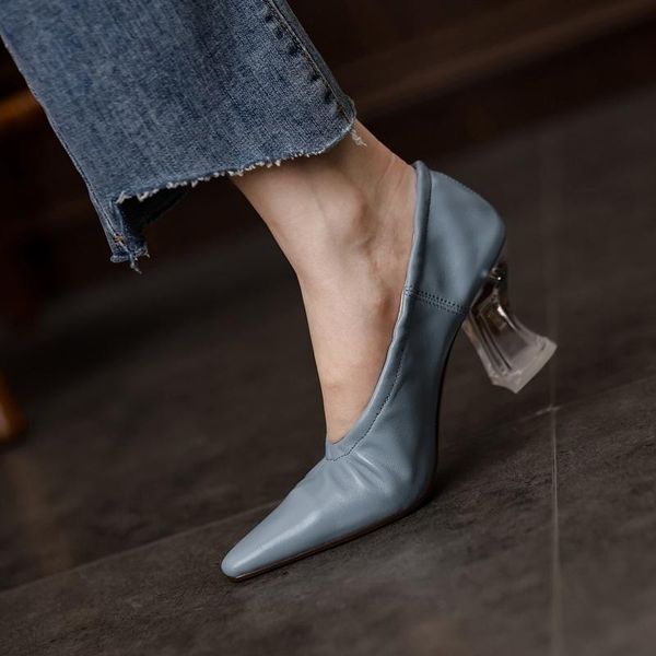 classic transparent heel women party shoes pointed toe pumps soft leather dress high heels boat wedding zapatos mujer, Black
classic transparent heel women party shoes pointed toe pumps soft leather dress high heels boat wedding zapatos mujer, Black
