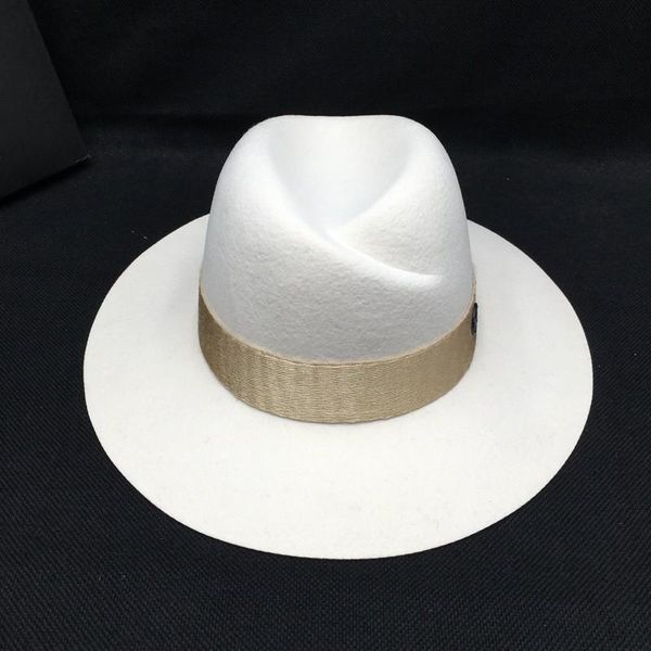 stingy brim hats 202107-naonao-milk white wool gold ribbon holiday lady fedoras cap women leisure panama jazz hat, Blue;gray
stingy brim hats 202107-naonao-milk white wool gold ribbon holiday lady fedoras cap women leisure panama jazz hat, Blue;gray