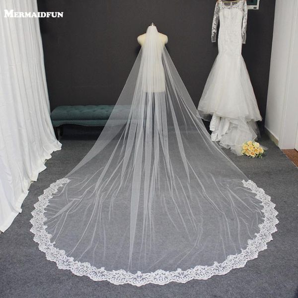 bridal veils partial lace 3m long wedding veil one layer elegant cathedral with comb welon bride voile mariage, Black
bridal veils partial lace 3m long wedding veil one layer elegant cathedral with comb welon bride voile mariage, Black