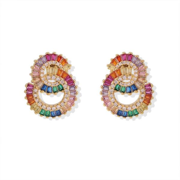stud zoshi multicolors zircon earrings for women high grade crystal treen design party jewelry statement earring, Golden;silver
stud zoshi multicolors zircon earrings for women high grade crystal treen design party jewelry statement earring, Golden;silver