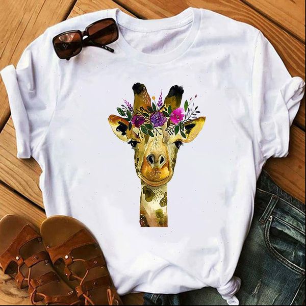 women t shirts summer cute giraff print shirt harajuku plus size short sleeve tshirt female cartoon for clothes, White
women t shirts summer cute giraff print shirt harajuku plus size short sleeve tshirt female cartoon for clothes, White