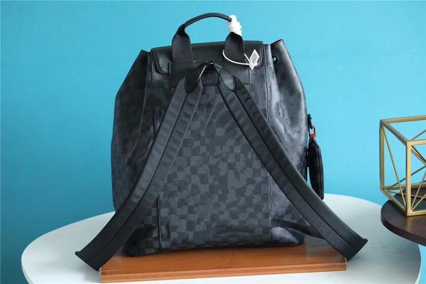 black checkered leather double bag drawstring closure backpacks for men plaid backpack travel mountaineering bags
black checkered leather double bag drawstring closure backpacks for men plaid backpack travel mountaineering bags