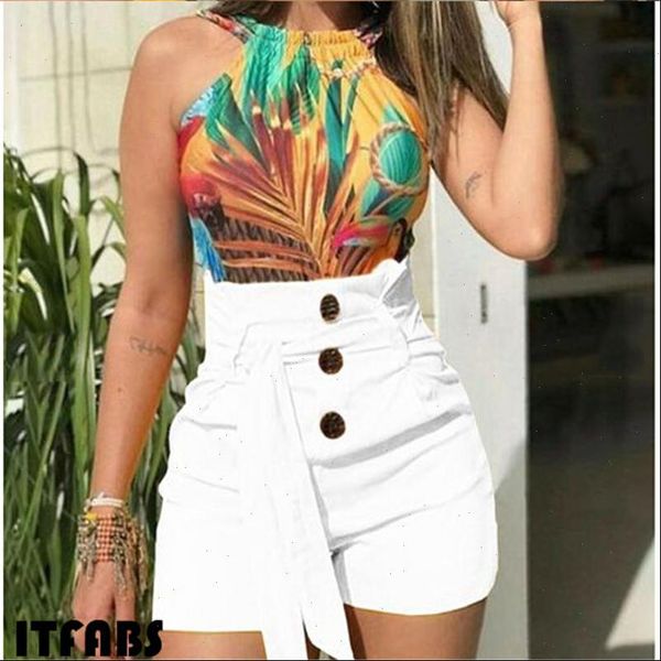 women shorts fashion stylish high waist casual button with belt ladies womens streetwear short trousers, White;black
women shorts fashion stylish high waist casual button with belt ladies womens streetwear short trousers, White;black