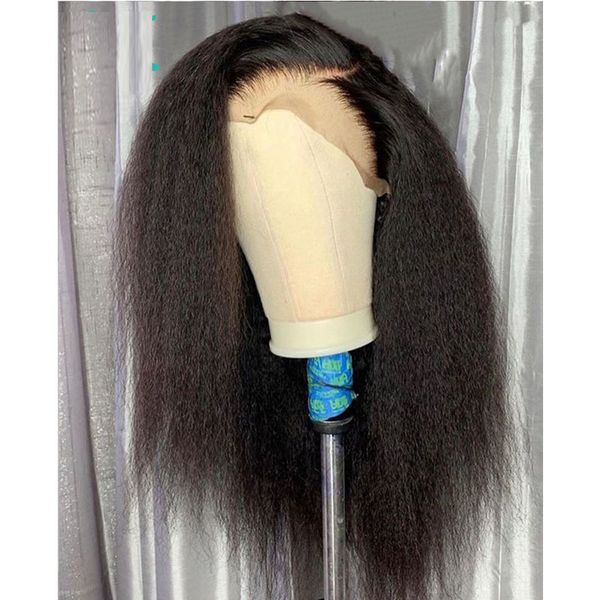 glueless natural black kinky striahgt synthetic wigs lace front wig high temperature for women with baby hair cosplay wig
glueless natural black kinky striahgt synthetic wigs lace front wig high temperature for women with baby hair cosplay wig