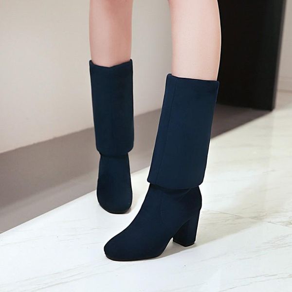 boots oversized europeans and americans with round head, thick heel, high slim jacket knee-length, Black
boots oversized europeans and americans with round head, thick heel, high slim jacket knee-length, Black