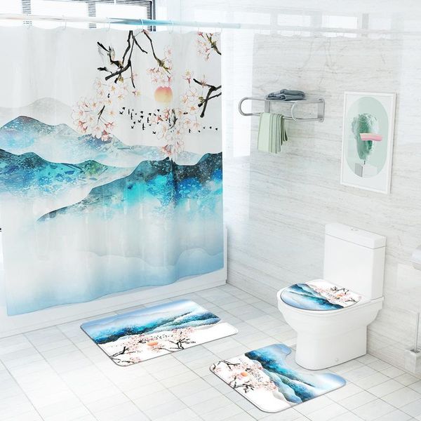 bath mats traditional style toilet floor mat carpet rug and shower curtain set anti-slip foot for room
bath mats traditional style toilet floor mat carpet rug and shower curtain set anti-slip foot for room