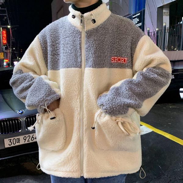 ackets 2021 new plus veet padded lamb wool cardigan loose hong kong style brand color matching jacket large size couple sweater men, Black;brown
ackets 2021 new plus veet padded lamb wool cardigan loose hong kong style brand color matching jacket large size couple sweater men, Black;brown