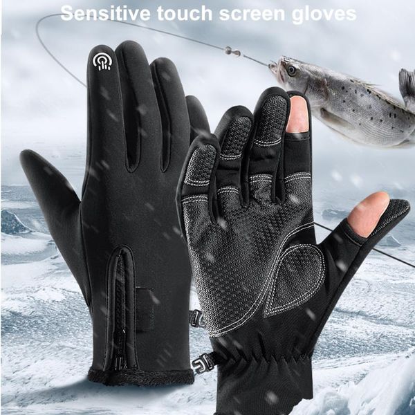 cycling gloves windproof anti slip touch screen zipper fishing polar fleece outdoor winter waterproof wear resistant keep warm, Black
cycling gloves windproof anti slip touch screen zipper fishing polar fleece outdoor winter waterproof wear resistant keep warm, Black