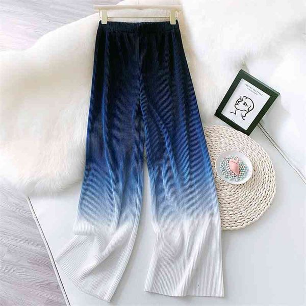 women's pants & capris summer gradient color stretch high waist pleated wide leg female trousers ankle length ouvd, Black;white
women's pants & capris summer gradient color stretch high waist pleated wide leg female trousers ankle length ouvd, Black;white