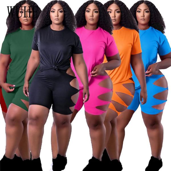 women's tracksuits wuhe hollow out casual 2 piece suits o neck short sleeve crop and tight pants party sports fitness club streetwear o, Gray 
women's tracksuits wuhe hollow out casual 2 piece suits o neck short sleeve crop and tight pants party sports fitness club streetwear o, Gray