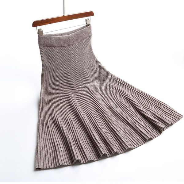 skirts thick elastic waist autumn winter skirt mid-calf pleated big bottom tight hip long knitted for, Black
skirts thick elastic waist autumn winter skirt mid-calf pleated big bottom tight hip long knitted for, Black