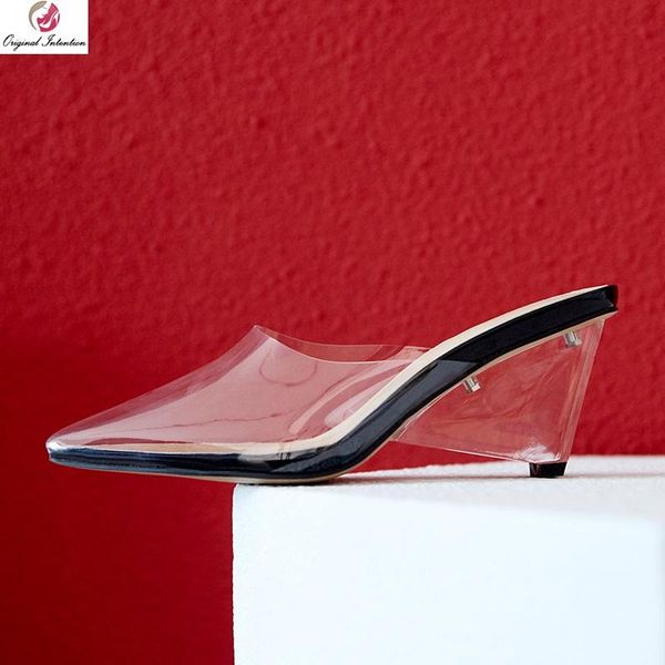 original intention summer style temperament vogue transparent crystal follows joker cool sandals female large size 33-41, Black
original intention summer style temperament vogue transparent crystal follows joker cool sandals female large size 33-41, Black