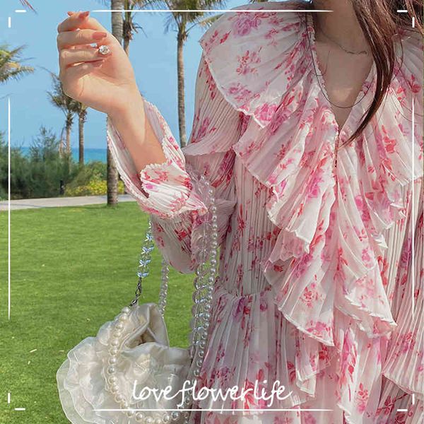 vintage midi dress women casual long sleeve beach floral dress female summer evening party elegant dress korean 210521, Black;gray
vintage midi dress women casual long sleeve beach floral dress female summer evening party elegant dress korean 210521, Black;gray