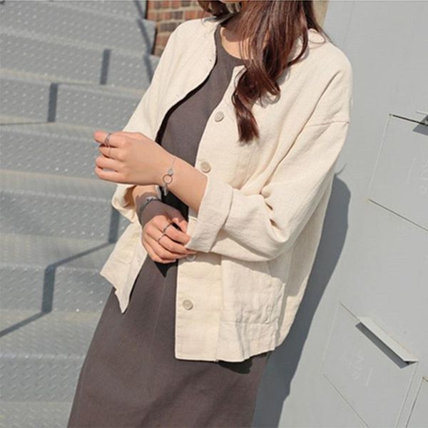 women's jackets 2021 summer fall jacket fashionable casual loose pockets outerwear short cotton and linen jk8109, Black;brown
women's jackets 2021 summer fall jacket fashionable casual loose pockets outerwear short cotton and linen jk8109, Black;brown