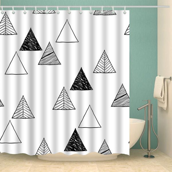 white triangle pattern shower curtain set with 12 hooks natural plants bathroom decoration washable polyester fabric curtains
white triangle pattern shower curtain set with 12 hooks natural plants bathroom decoration washable polyester fabric curtains