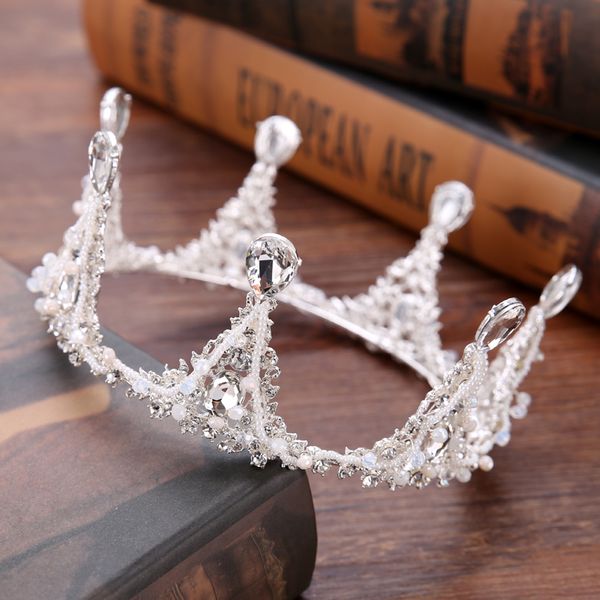 silver color bride round crown baroque rhinestone crystal crown wedding headdress princess party crown bridal hair accessoriesdio chan conta, White;golden
silver color bride round crown baroque rhinestone crystal crown wedding headdress princess party crown bridal hair accessoriesdio chan conta, White;golden