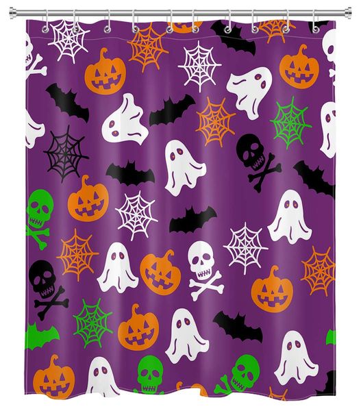 funny halloween shower curtain ghost pumpkin skull spider web kids shower curtains for bathroom decorations set with hooks 60x72
funny halloween shower curtain ghost pumpkin skull spider web kids shower curtains for bathroom decorations set with hooks 60x72