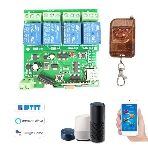 ewelink 433mhz smart remote control wireless switch universal module 4ch dc 5v 12v 32v timer+rf433mhz controller fingerprint access
ewelink 433mhz smart remote control wireless switch universal module 4ch dc 5v 12v 32v timer+rf433mhz controller fingerprint access