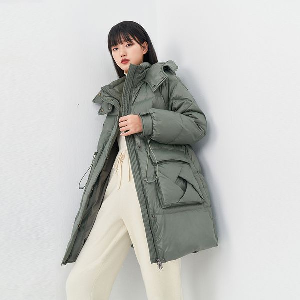 downs winter double buckle cuff adjustable drawstring belt high stand collar hooded women's down jacket p99n, Black
downs winter double buckle cuff adjustable drawstring belt high stand collar hooded women's down jacket p99n, Black