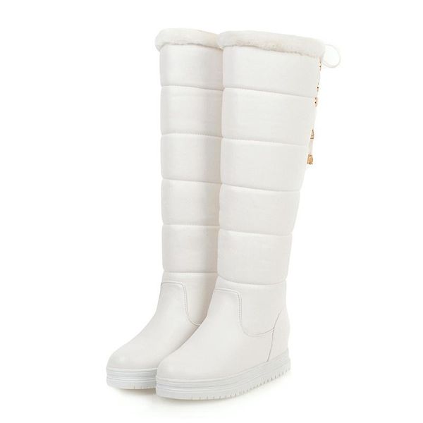 boots winter warm thick fur plush over the knee women hidden heel platform snow comfortable slip on shoes woman, Black
boots winter warm thick fur plush over the knee women hidden heel platform snow comfortable slip on shoes woman, Black