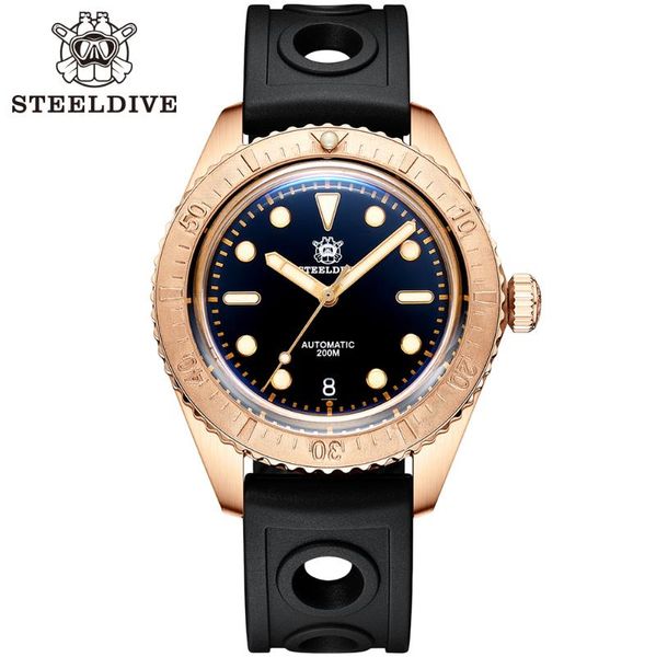 wristwatches steeldive sd1965s bronze bezel sapphire glass luxury mens nh35 automatic watch 200m waterproof rubber strap dive, Slivery;brown
wristwatches steeldive sd1965s bronze bezel sapphire glass luxury mens nh35 automatic watch 200m waterproof rubber strap dive, Slivery;brown