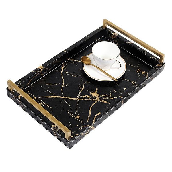 kitchen storage & organization marbled leather tray large nordic rectangular metal handle plate trays decorative home el coffee table servic
kitchen storage & organization marbled leather tray large nordic rectangular metal handle plate trays decorative home el coffee table servic