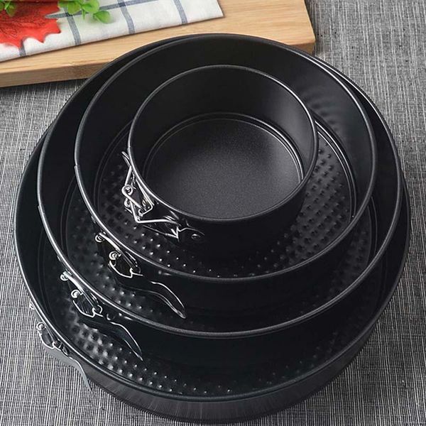 pans non-stick metal baking mold stainless steel round cake tray tool detachable base supplies kitchen tools
pans non-stick metal baking mold stainless steel round cake tray tool detachable base supplies kitchen tools