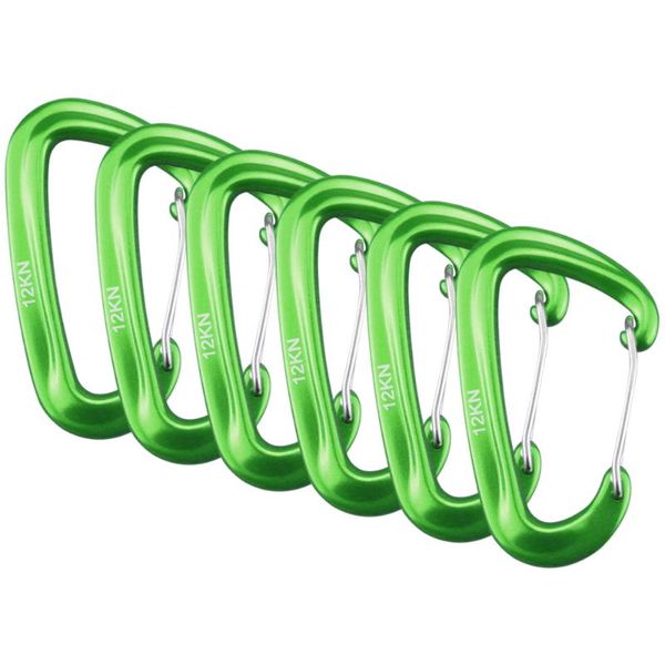 cords, slings and webbing 6 pcs outdoor camping carabiner clips 12kn heavy duty for hammocks hiking climbing equipment
cords, slings and webbing 6 pcs outdoor camping carabiner clips 12kn heavy duty for hammocks hiking climbing equipment